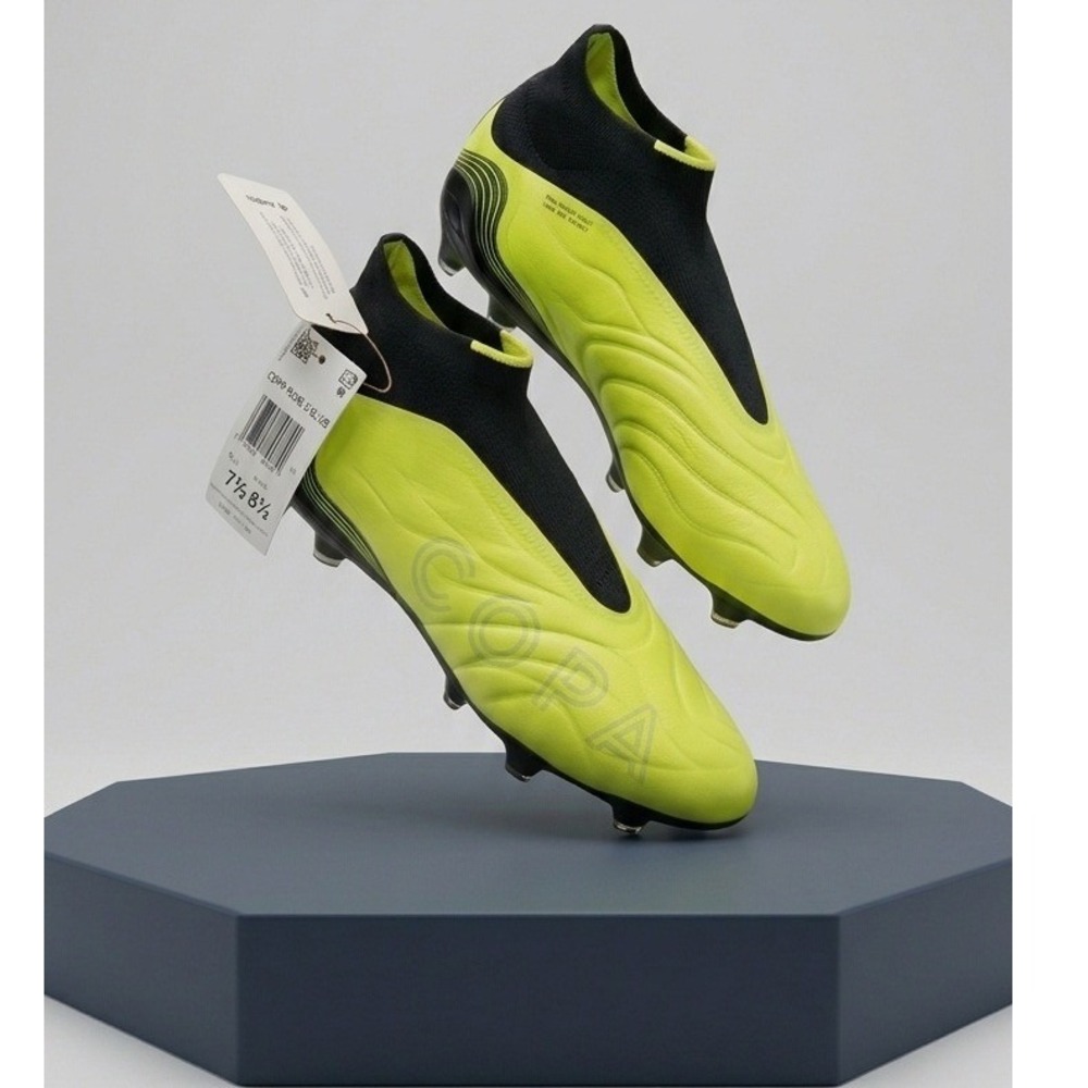 Adidas Copa Pure 3 Elite Laceless FG Soccer Cleats Lucid Lemon Men 7.5 Women 8.5